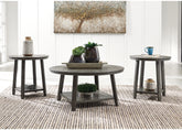Prime Furniture - Ashley Furniture - Caitbrook Table (Set of 3) - Occasional Table Set (3/CN) / Gray - T188-13